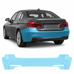 Антигравійна захисна бронеплівка за лекалами для BMW 3 Series F30 facelift 2015-2019 - задній бампер