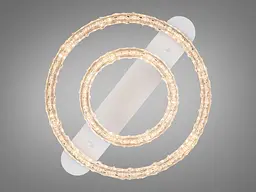 Сучасна стельова люстра Diasha MX78203/400+200WH з акриловими кільцями, 60W - мініатюра 4
