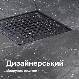 Трап для душу точковий AM.PM Masterflow Cut Gradient 100 мм, універсальний затвор, чорний (W01BD-P11-010-01BM) - мініатюра 3