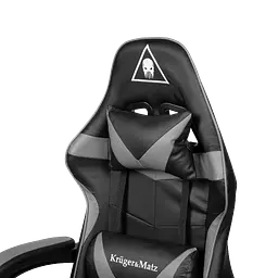 Крісло геймерське Kruger & Matz GX-150 з підставкою для ніг Black/Grey - мініатюра 3