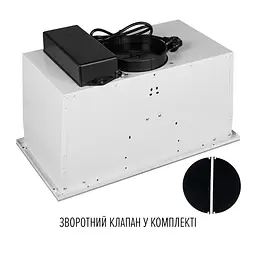 Витяжка повновбудована PERFELLI DESIGN FILINI 5 BIANCO SILENZIO - мініатюра 13