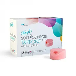 Безнітієві тампони для сексу та спорту Beppy Wet Tampons, 8 шт - мініатюра 2