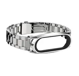 Металевий ремінець Primo Mijobs для фітнес-браслета Xiaomi Mi Smart Band 6 Silver - мініатюра 2