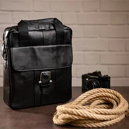 Чоловіча шкіряна сумка Vintage 28х30х6 см sum0012798 - мініатюра 4