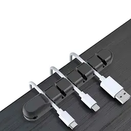 Тримач органайзер Primo TKC7 для USB кабелів силіконовий Black - мініатюра 4
