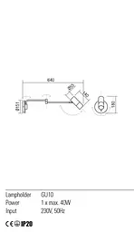 Бра Redo PIVOT AP 1xGU10 WH (4.1.1) 01-2368 - мініатюра 3