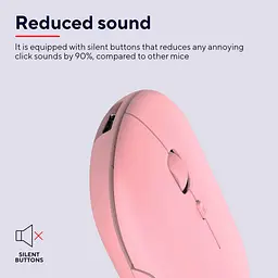 Мишка Trust Puck Wireless/Bluetooth Silent Pink (24125) - мініатюра 7