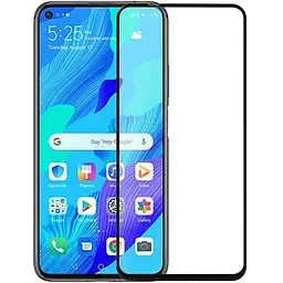 Захисне скло Huawei Nova 5T Full Cover чорне Florence (full glue)