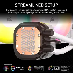 СВО Corsair NAUTILUS 240 RS ARGB White (CW-9060094-WW) - мініатюра 11