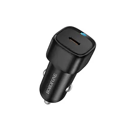 Автомобільний зарядний пристрій BOROFONE BZ34A Cloud single port PD20W car charger чорний