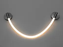 Світильник LED Diasha SY9600-BHR Шланг, 10W, чорний хром, сучасний стиль для коридору, кабінету, вітальні, спальні - мініатюра 3