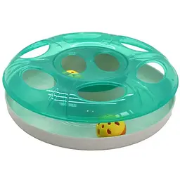 Іграшка для котів Georplast Ufo, два м'ячі, 25x8 см, в асортименті - мініатюра 3