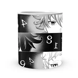 Кружка GeekLand The Promised Neverland Обіцяний Неверленд Норман Емма Рей Очі та номери NV 02.452 - мініатюра 2