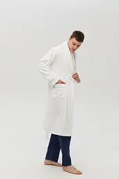 Халат махровий Lotus Home - Nella white L/XL - мініатюра 5