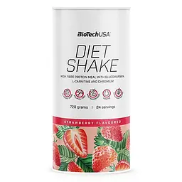 Замінник харчування BioTech Diet Shake, 720 г - Полуниця