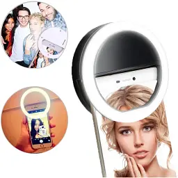 Кільце для селфі Selfie Ring Light з підсвічуванням White (my004) - мініатюра 3