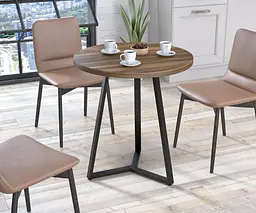 Круглий обідній стіл Трікс Loft Design Діаметр 70 см (Горіх Модена)