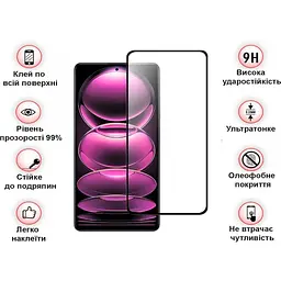 Захисне скло BeCover для Xiaomi Redmi Note 12 Pro / 12 Pro 5G / 12 Pro Plus Black (708784) - мініатюра 3