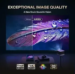 Інтелектуальний проектор 3 в 1 Aurzen Dolby Audio BOOM 3-F503 з Wi-Fi - мініатюра 2