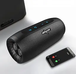 Бездротова Bluetooth колонка Zealot S16 стереозвук HiFi (Чорний) - мініатюра 2
