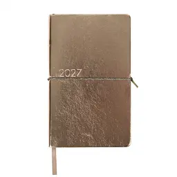 Діловий блокнот Leo Planner м'який датований 2027 Glory 252720 12х20 см 352 сторінки темно-сірий металік - мініатюра 2