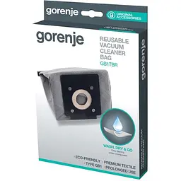 Мішок для пилососа Gorenje GB1TBR текстильний + випускний фільтр (570742) - мініатюра 3