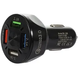Автомобильное зарядное устройство DK Qualcomm 4USB Quick Charge 3.0 35W (BK-358) black - мініатюра 2