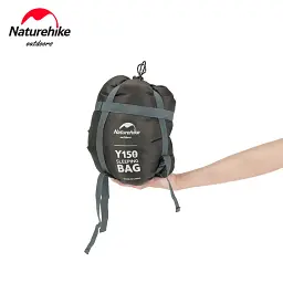 Спальник з капюшоном та закругленим дном Naturehike Y150 NH21MSD08 лівий темно-блакитний - мініатюра 3