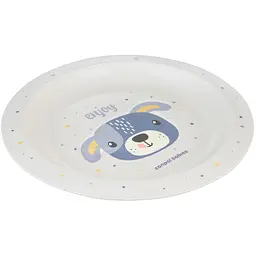 Тарілка Canpol babies Cute Animals пластикова блакитна (4/411_blu2) - мініатюра 2