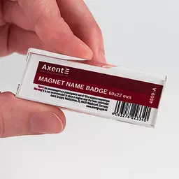 Бейдж Axent 4509 акриловий на магніті 60х22 мм (4509-A) - мініатюра 3