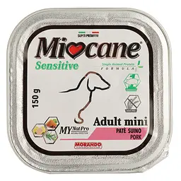 Беззернові монопротеїнові консерви для собак дрібних порід Morando MioCane Sensitive Monoprotein Adult Mini, прошуто, 150 г - мініатюра 2