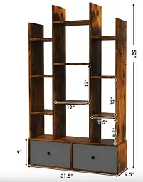 Стелаж Costway Drawer в стилі Loft - мініатюра 5