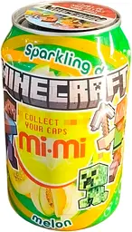 Газований напій Mi Mi Drink Melon Minecraft 330мл (8935048613948)