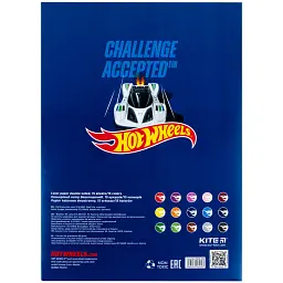 Папір кольоровий Kite Hot Wheels двосторонній А4 15 аркушів (HW24-250) - мініатюра 4