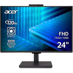 Монітор Acer 23.8" B248YGbemiqprcuzx (UM.QB8EE.G01) Black teh0022144