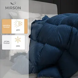 Ковдра пухова MirSon Valentino 031, полуторна, 205x140, блакитна (2200000003904) - мініатюра 3