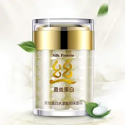 Крем для обличчя з шовком Bioaqua Silk Protein Aqua Shiny Moisturizing Cream 60 г - мініатюра 2