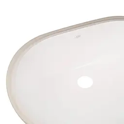 Умивальник Qtap Stork врізний овальний 560x395x195 мм White + донний клапан PU02O, Білий - мініатюра 5
