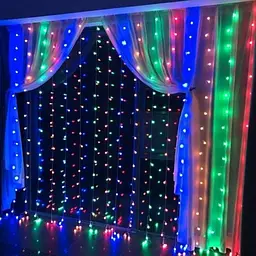 Гірлянда штора 3х3м 360 LED Мульти - мініатюра 3