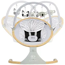 Заколисуючий центр Kinderkraft LUMI Wooden Grey - мініатюра 10