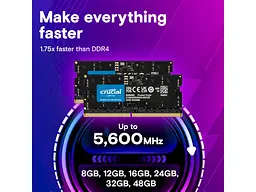 Пам'ять для ноутбуків Crucial 64 GB DDR5 5600 MHz SO-DIMM (CT64G56C46S5) - мініатюра 5