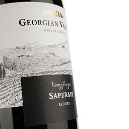 Вино Georgian Valleys Saperavi Red Dry, червоне, сухе, 12,5%, 0,75 л - мініатюра 3