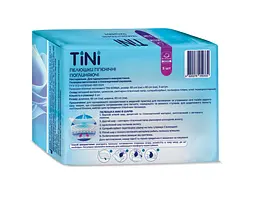 Пелюшки гігієнічні поглинаючі TINI Norma розмір 60х60 см 5 шт. - мініатюра 2