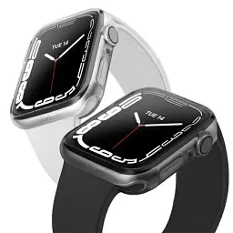 Захисний чохол бампер Utection для Apple Watch Series 45 мм 7/8/9 набір з 2 шт чорний (SKU-067) - мініатюра 5