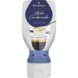Молоко згущене Benestare Leche condensada original 8% без глютену 450 г