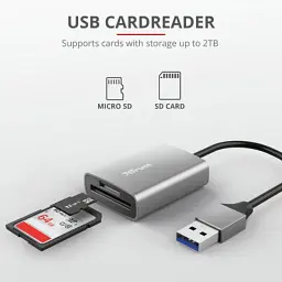 Зчитувач флеш-карт Trust Dalyx Fast USB 3.2 Card reader (24135) - мініатюра 7
