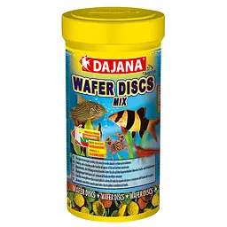 Корм для донних акваріумних риб Dajana Wafer Discs Mix чіпси, 250 мл/100 г