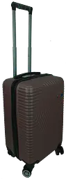Мала пластикова валіза на колесах 45L Polo коричнева GD sum0028668 - мініатюра 2