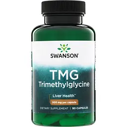 Триметилгліцин Swanson TMG Trimethylglycine 500 mg 90 капсул