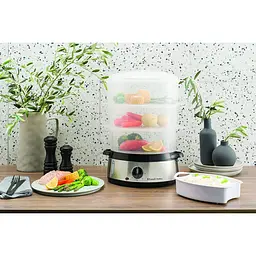 Пароварка Russell Hobbs Cook&Home 800 Вт чорна (19270-56) - мініатюра 8